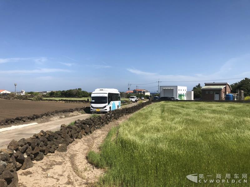 比亞迪C6純電動(dòng)客車投放濟(jì)州島牛島